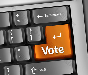 键盘插图投票