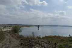 视图最大大坝湖ogosta收集水河