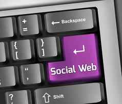 键盘插图社会网络