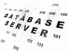 数据库概念数据库服务器数字背景