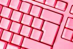 粉红色的键盘空