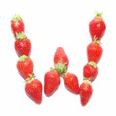草莓健康字母