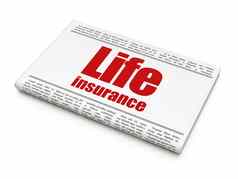 保险概念报纸标题生活保险