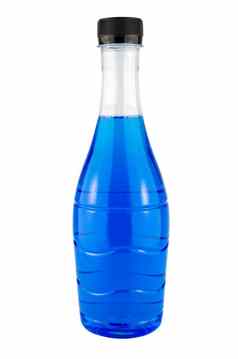 明亮的蓝色的水瓶