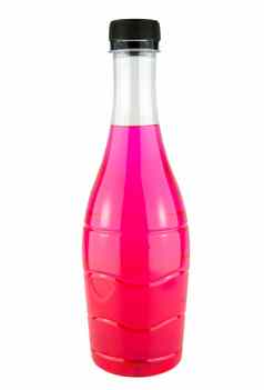 明亮的粉红色的水瓶