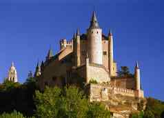 城堡城堡世纪堡垒塞戈维亚西班牙