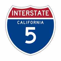 加州号州际公路高速公路标志