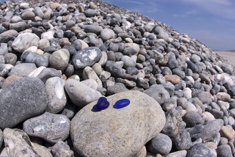 蓝色的石头<strong>打火</strong>石海岸