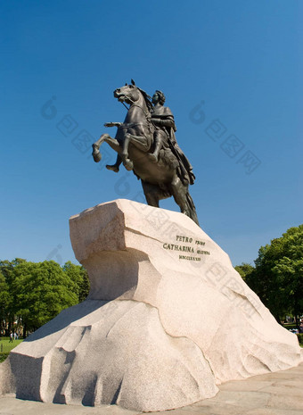 俄罗斯彼得堡青铜骑马
