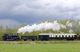 蒸汽火车布克洛哈克斯卑尔根荷兰