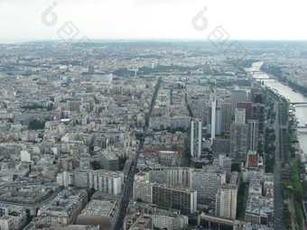 全景巴黎埃菲尔铁塔塔