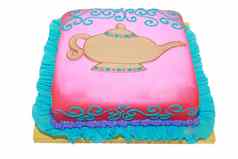 阿拉伯语主题生日蛋糕空白