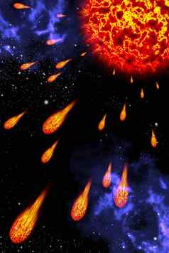 太阳爆炸彗星空间区域