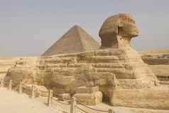 伟大的斯芬克斯埃及斯芬克斯第七世界古老的大石头