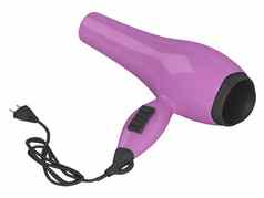 紫罗兰色的头发干燥机