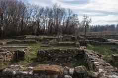 列废墟建筑迪翁考古网站皮埃里亚