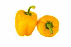 红辣椒黄色的健康的食物营养孤立的