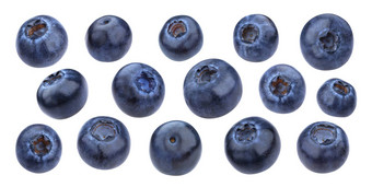 <strong>蓝莓</strong>孤立的白色背景剪裁路径