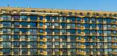 公寓大城市建筑阳台窗户比利时体系结构