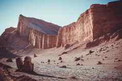 desertical景观岩石山沙子混合