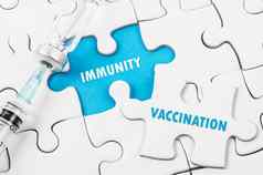 疫苗接种免疫力文本疫苗瓶谜题
