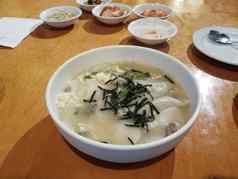 朝鲜文汤饺子海藻表格