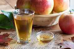 苹果苹果酒醋玻璃苹果背景