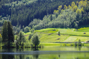 湖景观<strong>挪威</strong>