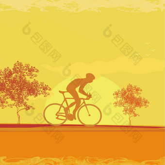 骑自行车海报