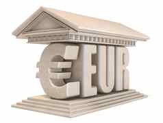 欧元欧元货币标志寺庙