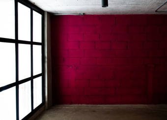 品红色的颜色墙背景磨砂玻璃