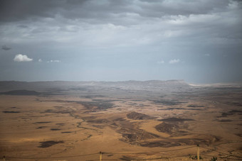 视图mitzpe雷蒙沙漠