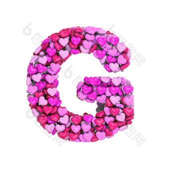情人节信大写字母的粉红色的心字体。爱激情婚礼概念