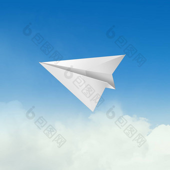 纸飞机天空