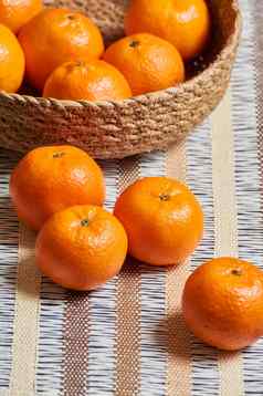 橘子篮子工匠桌布背景