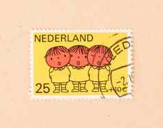 荷兰邮票印刷荷兰显示