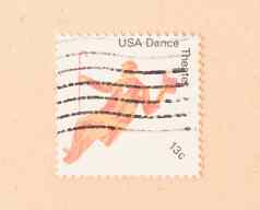 曼联州约邮票印刷美国显示