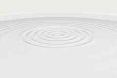 白色波液体涟漪流体模拟呈现