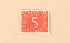 荷兰安的列斯群岛约邮票印刷