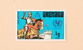 格林纳达约邮票印刷格林纳达显示图像
