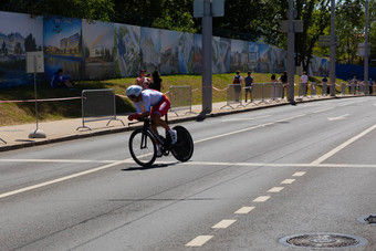 明斯克白俄罗斯6月骑自行车的人乌克兰参与但分裂开始个人比赛欧洲游戏事件6月明斯克白俄罗斯