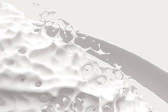 纯度溅牛奶有创意的形状呈现