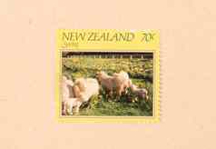新西兰约邮票印刷新西兰显示