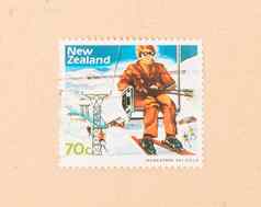 新西兰约邮票印刷新西兰显示