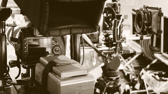 电影行业拍摄专业相机背景