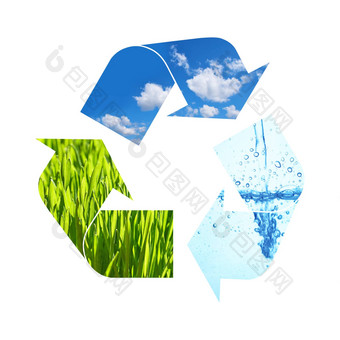 插图回收象征自然元素