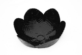 黑色的水果碗使陶瓷“黑奥布斯特沙勒从陶瓷
