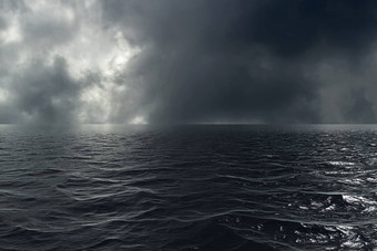 狂风暴雨的天气海洋