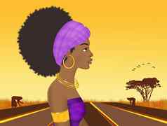 肖像非洲女人