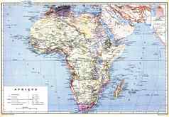 planispheric地图非洲